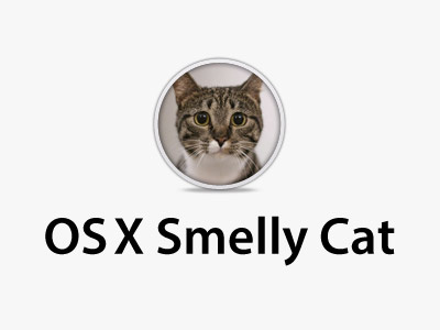 OSX Smelly Cat cat logo osx white