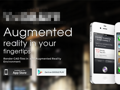 Augmented Reality Iphone site application iphone iphone app site ui webdesign