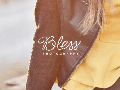 Final Bless Logo bless corbel final hand logo logotype model photograph script thin type typography