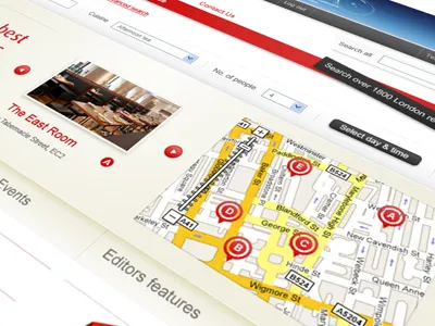 Restaurant & map panel