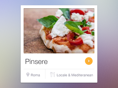 Restaurant Widget app cibando clean food restaurant ui widget