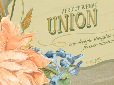 Wedding Beer Label Series: Union beer label wedding