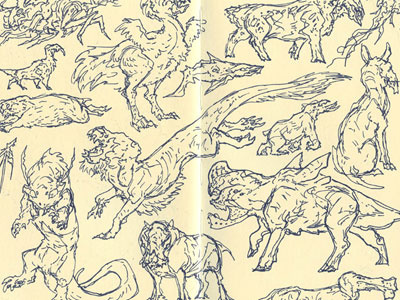 Sketchies art brynn concept creature design doodle drawing metheney sketch sketchbook