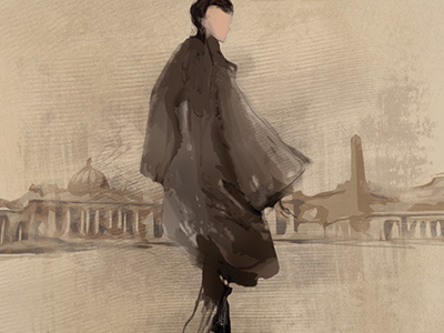 Bata Fall Series autumn bata brown fall fashion illustration women
