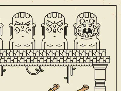 Yoga Flame animation cartoon design illustration