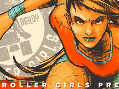 roller derby poster