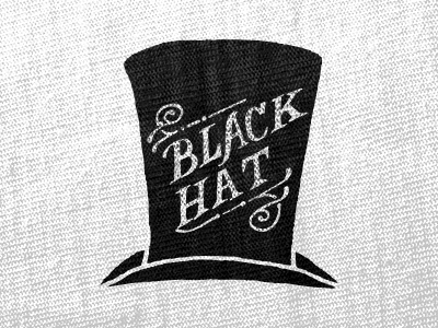 Black Hat albert barroso hand drawn hat icon illustration lettering rejected t shirt top hat