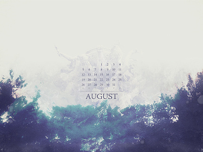 August 2012 adobe jenson pro calendar grunge texture wallpaper