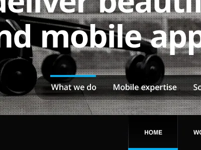 Panel & main navigation