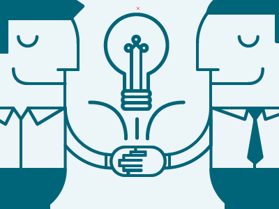 Ideas Handshake business character concept conference handshake ideas illustration lightbulb