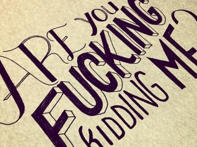 Embellished Profanity No. 2 handdrawntype handlettering typography