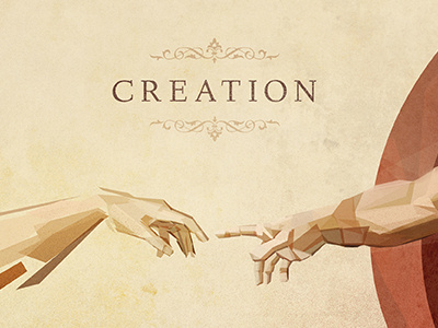 Creation 1280x720 16x9 abstract creation geometric michelangelo