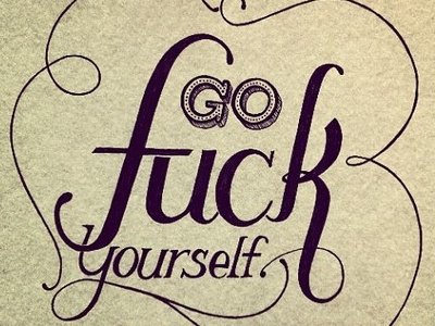 Embellished Profanity No. 3 handdrawntype handlettering typography