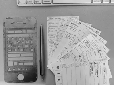pencil/stencil ios iphone sketch stencil wireframe