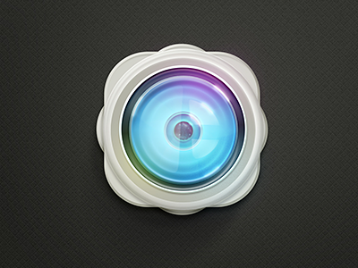 Camera Lens Thingy camera icon lens shiny