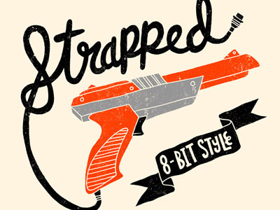 Strapped 8 bit 8 bit nes nintendo strapped zapper