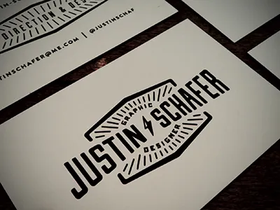 New Business Cards black business cards card id identity justin logo retro seal vintage