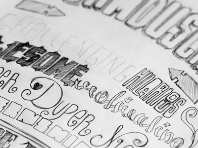 sketchy letter lettering sketch typography