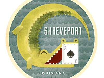 Shreveport Tag alligator louisiana