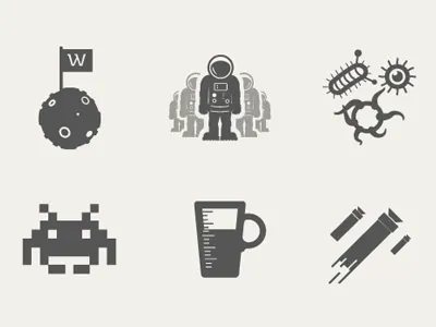 Werkpress Icons coffee icons nerf space invaders werkpress