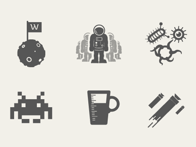 Werkpress Icons coffee icons nerf space invaders werkpress