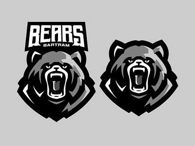 BEAR BARTRAM bear logo bear mascot branding design esport logo graphic design illustration logo mascot logo rage bear ui vector