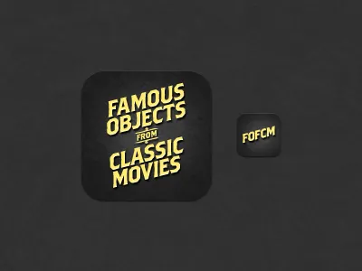 Famous Objects from Classic Movies for iPad app icons ios ipad logo