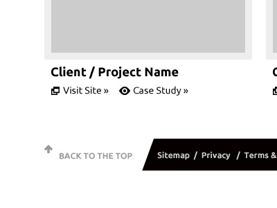 Dark Flare Design Website Preview - Footer portfolio web website design