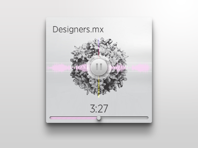 Blog Mini Music Player 2 blog clean design gui mini music player ui ux widget