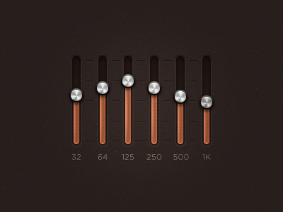 [GIF] Equalizer Animation animation dark amber equalizer ui