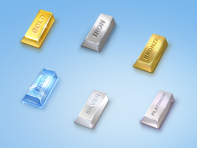 Ingot material icons