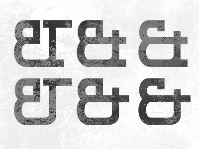 "DUST" Mono-Weight Ampersand Options ampersand bailey bezierwrangler dave design et mono neo type weight western wip