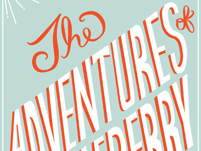 "Huckleberry" book cover V.2 book cover drawing graphic design hand lettering lettering type typography