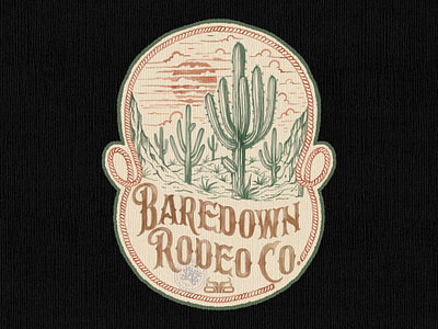 Baredown Rodeo Company branding company brand logo company branding company logo design graphic design illustration logo typeface