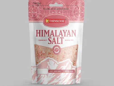 Himalayan Pink Salt pouch design box design brand design branding himalayan pink salt pouch design indian salt label design logo design mockup mockup design packaging packaging design pink salt pink salt packaging pink salt pouch pink salt pouch design pouch design product design salt salt packaging salt pouch design