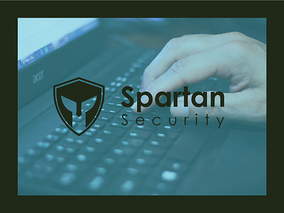 Spartan Security Logo branding cyber security graphic design logo