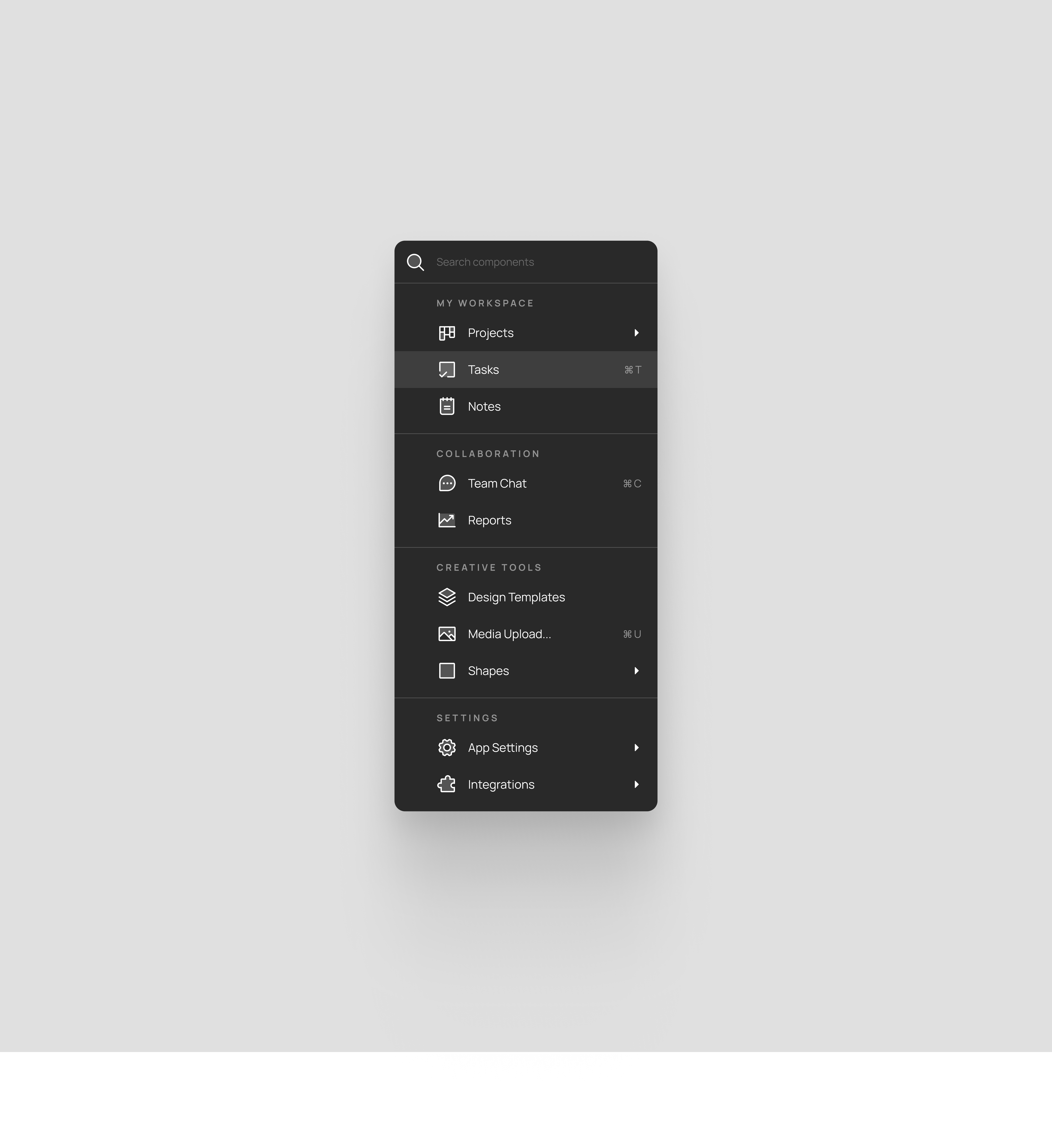 Sleek Navigation Menu dashboard menu navigation sleek ui ux