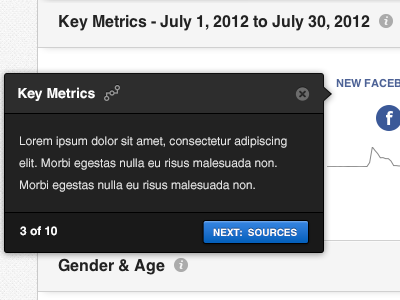 Tour button first time metrics music nbs next big sound overview tooltip tour