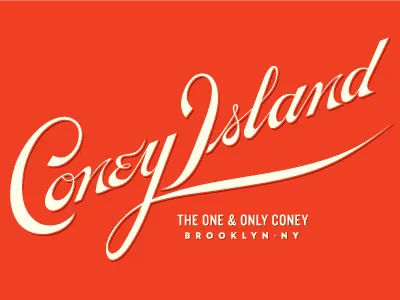 Coney Island brooklyn coney island handlettering lettering logo new york