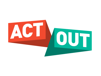 ActOut final logo logo
