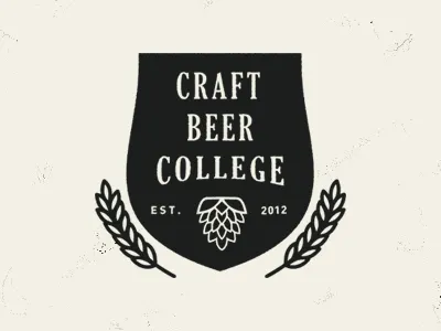 Craft Beer College beer brand college design hops identity logo wheat