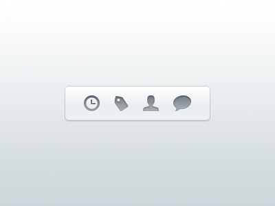 More Glyphs blue chat clock current due gray tags user white
