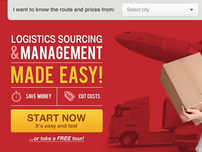 Logistics site SOON... logistics red searcher yellow