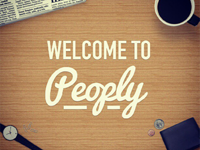 Peoply.me desk gui peoply typography webdesign