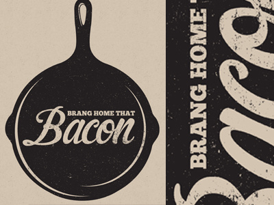 Just brang it. bacon black cast iron skillet