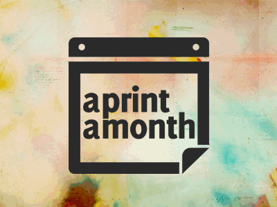 a print a month art branding calendar icon identity logo print