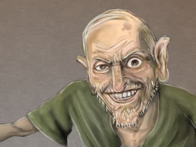 Wee Davy WIP comic illustration painting photoshop