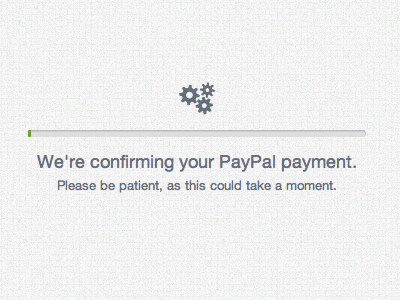 Payment feedback freeagent gif loader progress bar spinner ui