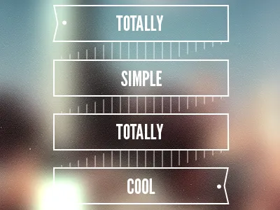 Totally simple. ribbon simple