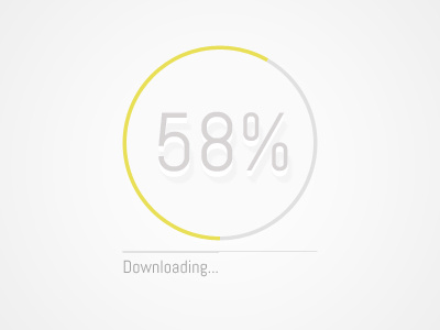 Progress download meter percent progress ui